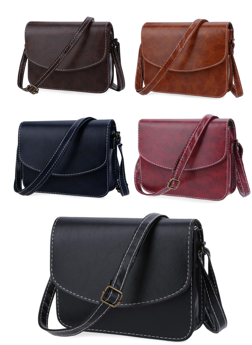 Old Classical Women Shoulder Bag Imitation Leather Messenger Packet Satchel Handbags