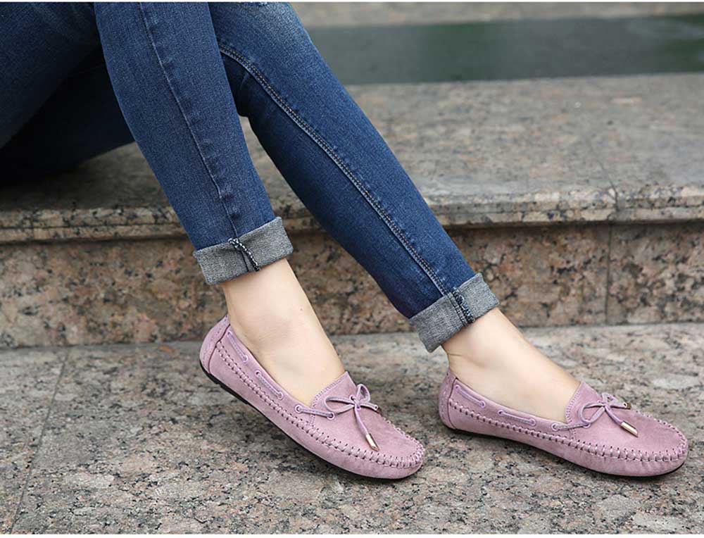 Fashionable Handwork Bowknot Design Round Toe Women Flat Shoes