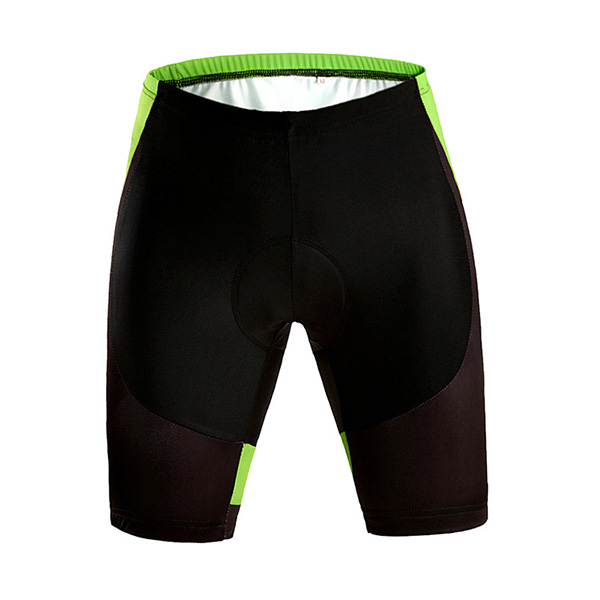 High Quality Black with Green Riding Sport Shorts with Silicone Cushion