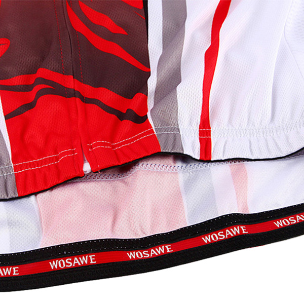 Summer Sportware Zipper Stripe Short Sleeves Jersey and Shorts Cycling Suits