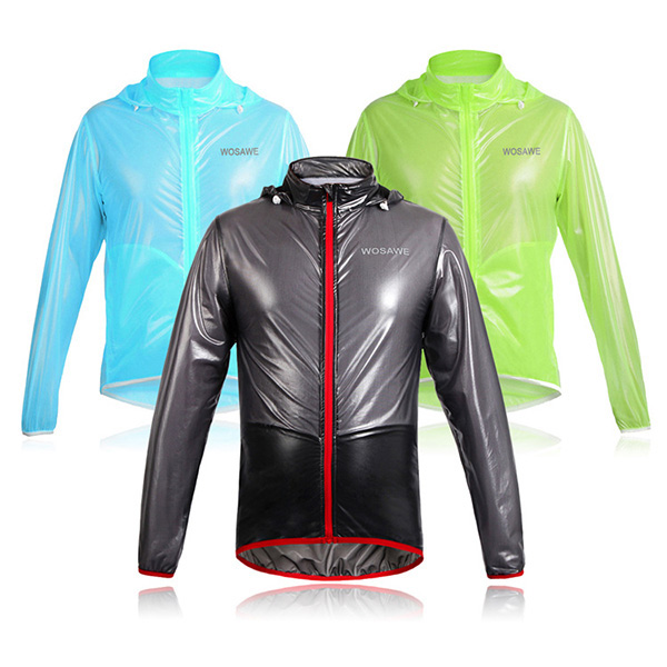 Stylish Outdoor Bicycle Solid Color Waterproof Raincoat Cycling Clothes