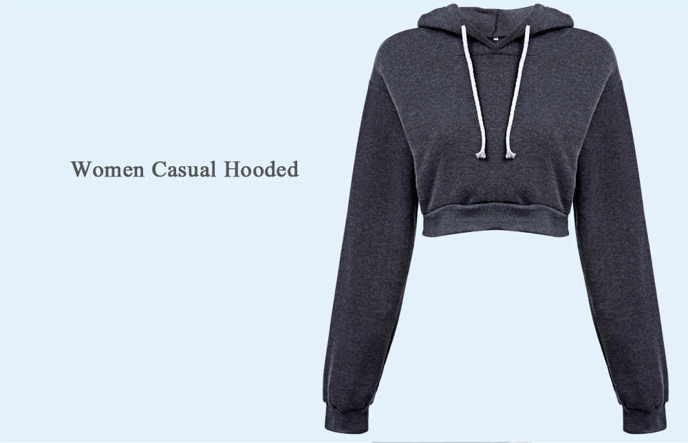 Casual Hooded Color Women Hoodie