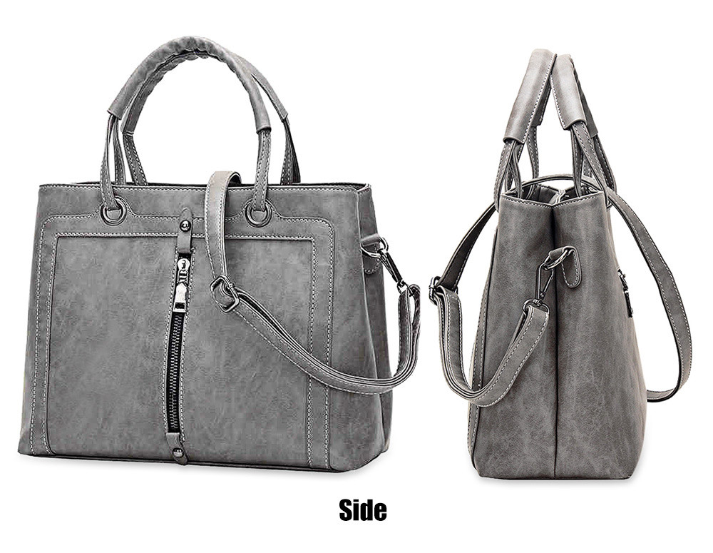 Guapabien Elegant Faux Leather Women Tote Bag