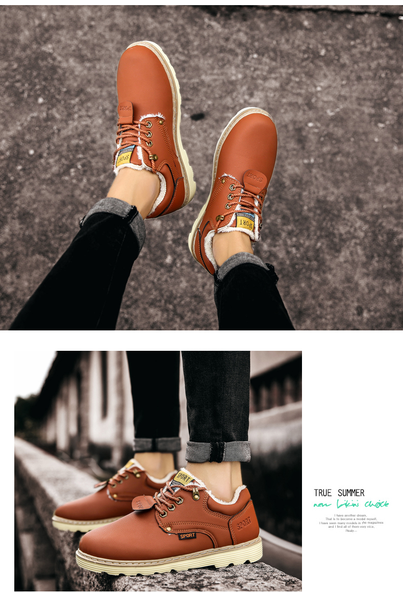 Simple Pure Color and Cotton Casual Men's Shoes