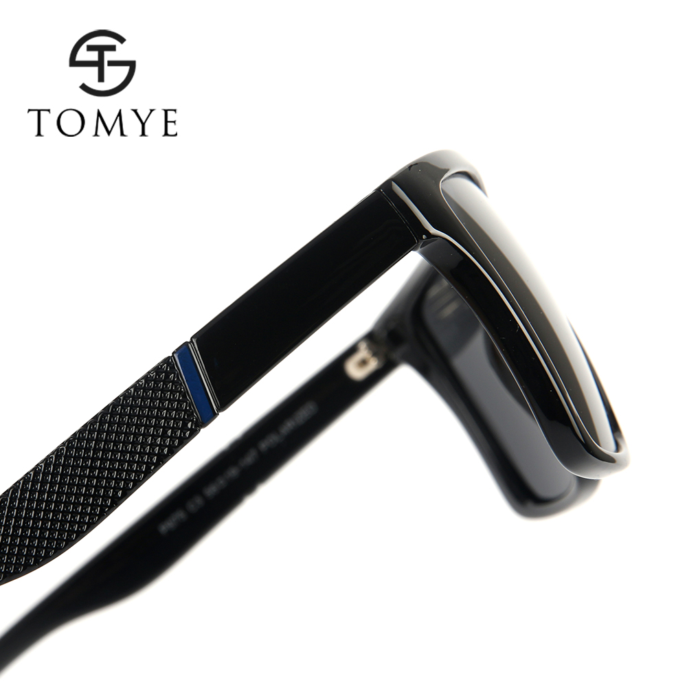 TOMYE P875 Fashion PC Square Frame Unisex Polarized Sunglasses