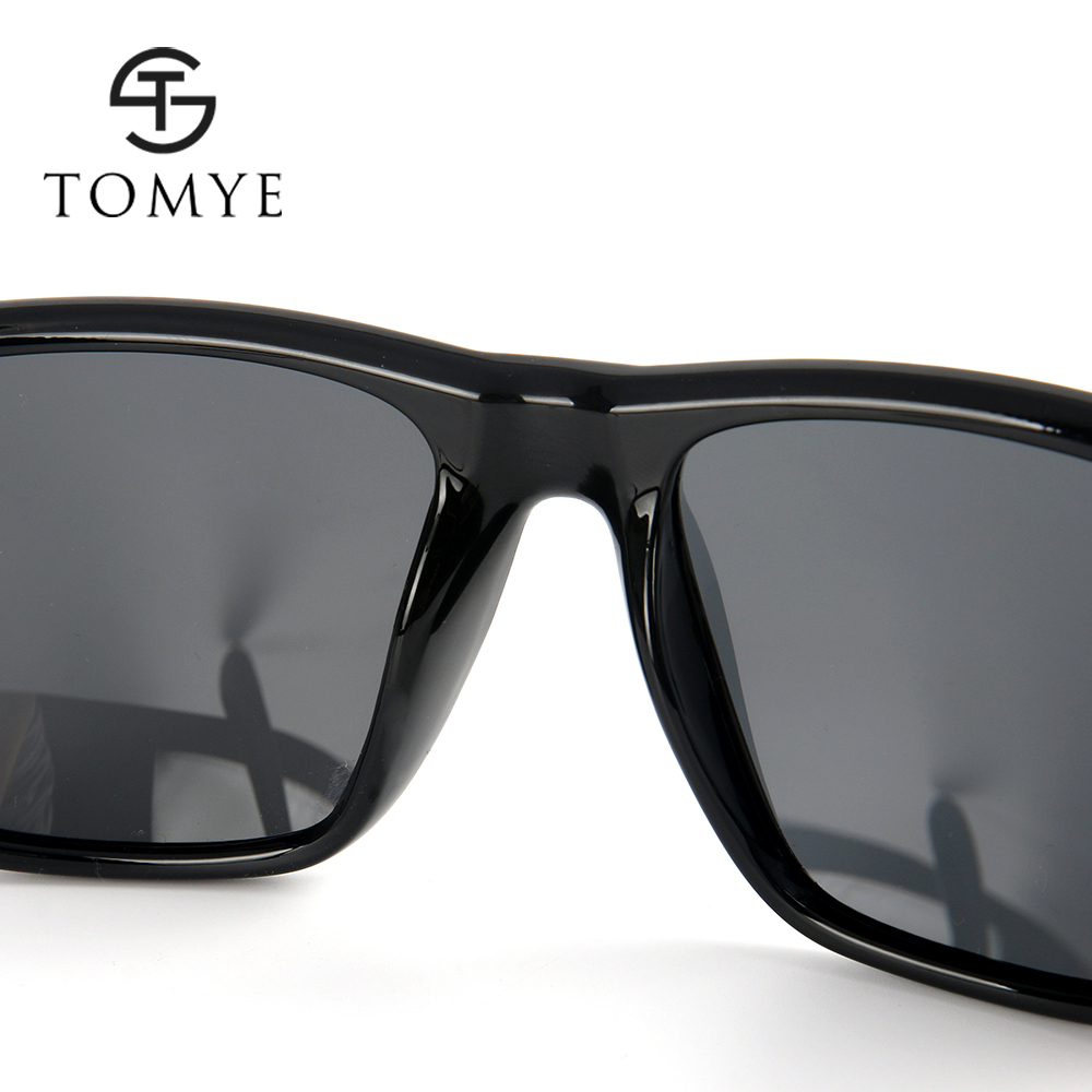 TOMYE P875 Fashion PC Square Frame Unisex Polarized Sunglasses