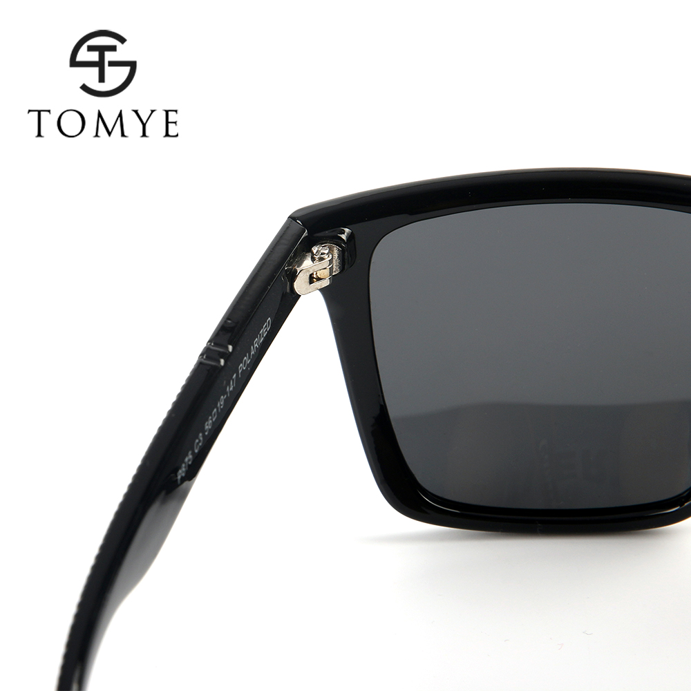 TOMYE P875 Fashion PC Square Frame Unisex Polarized Sunglasses