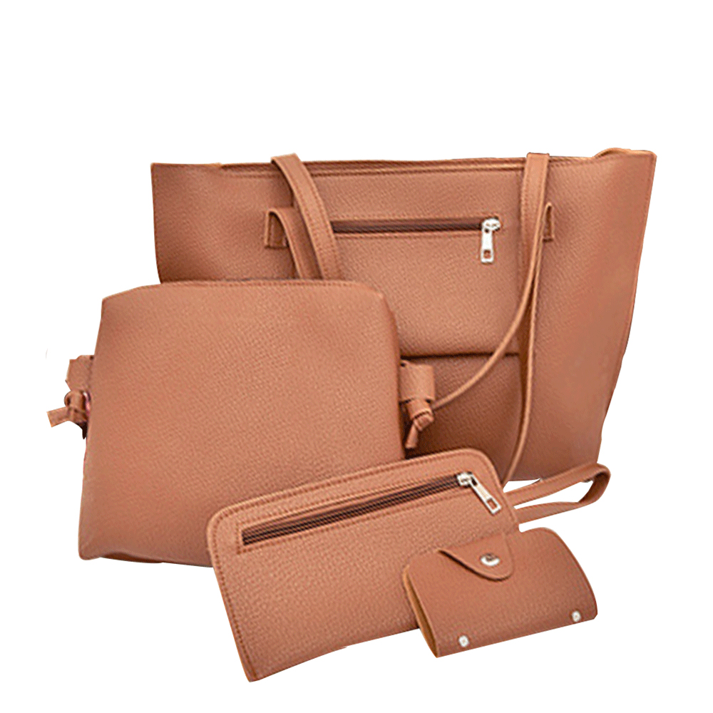 Women's Bags Set Solid Color Faddish Versatile Bag