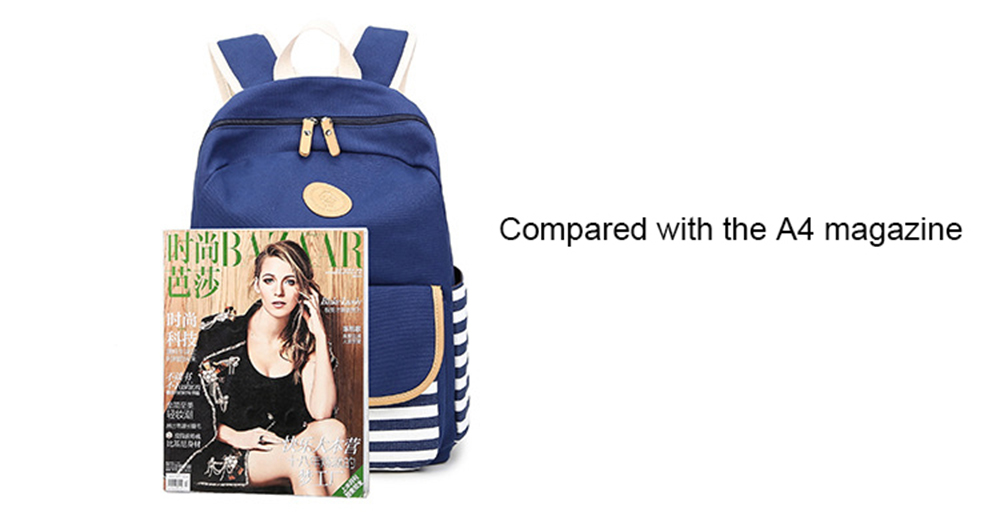 Korean Style Fashion Canvas Backpack Casual Travel Bag
