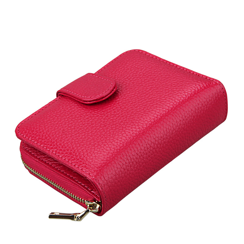Fashion Women Genuine Leather Wallets Mini Cowhide Bag Card Holder