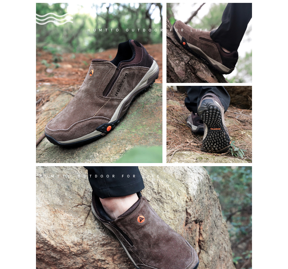 HUMTTO Men Outdoor Trekking Sneakers Walking Shoes