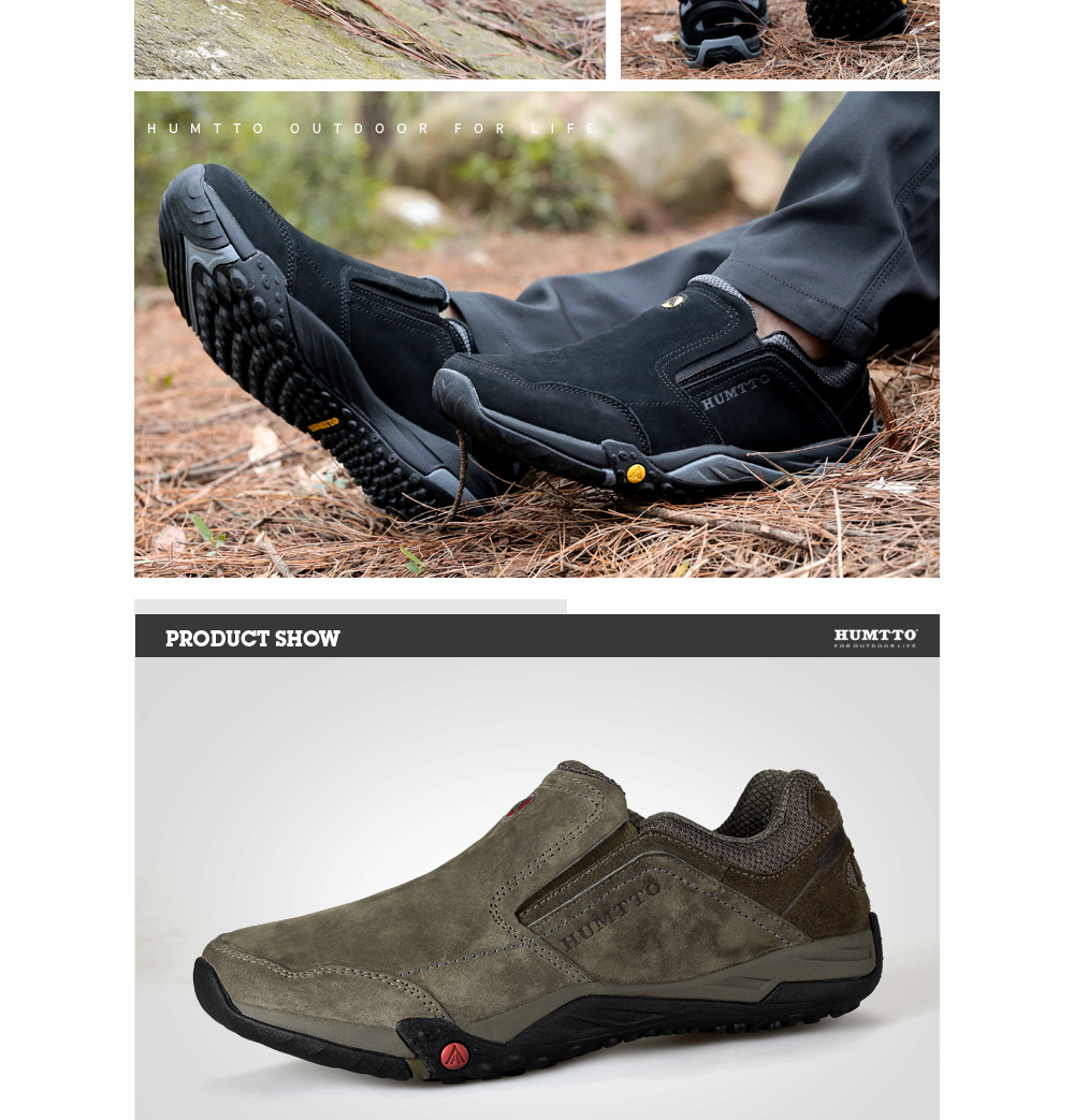 HUMTTO Men Outdoor Trekking Sneakers Walking Shoes
