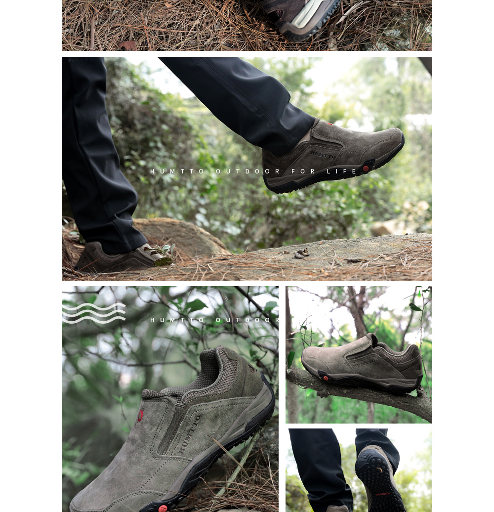 HUMTTO Men Outdoor Trekking Sneakers Walking Shoes