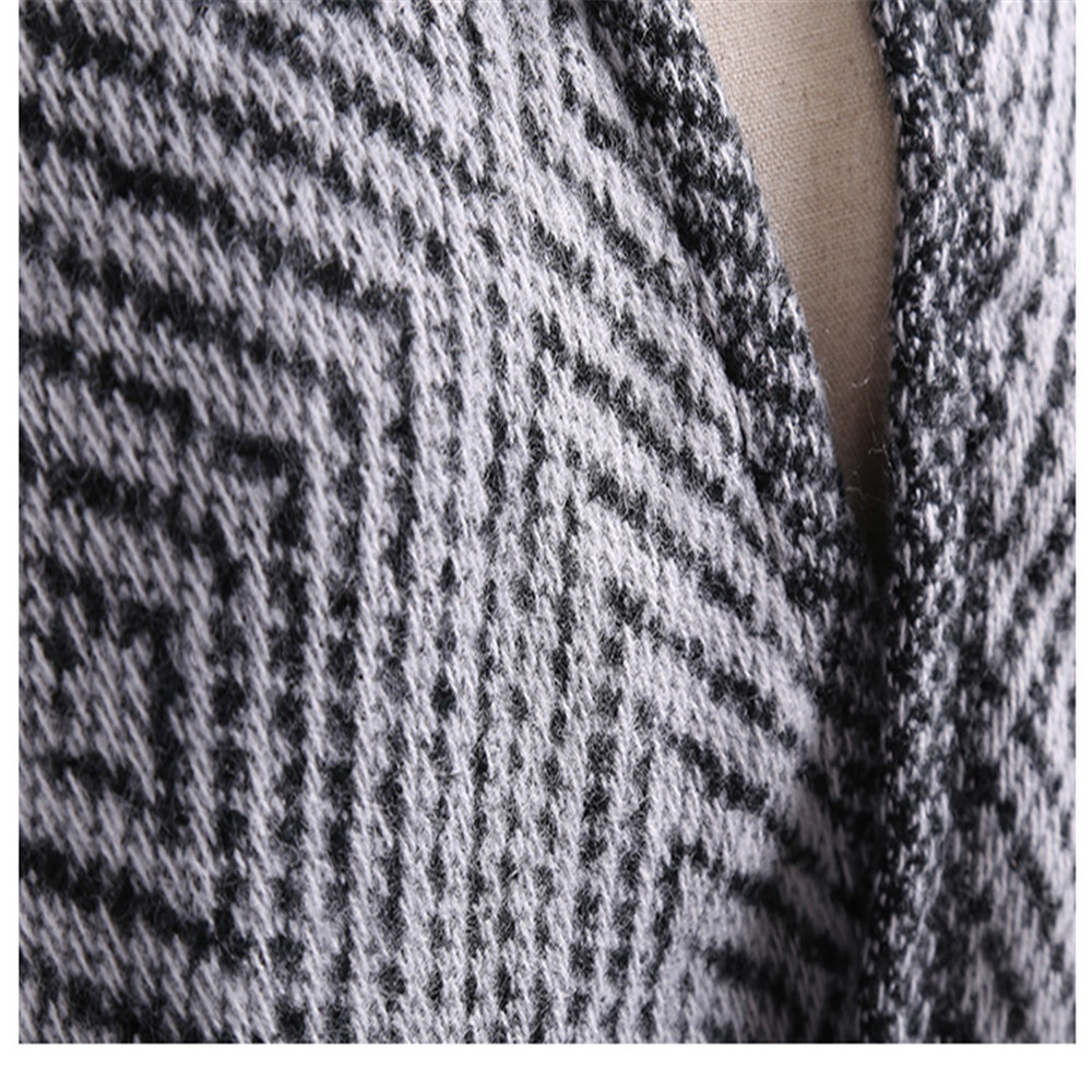 Hooded cloak all-match thickened fringed Scarf Shawl