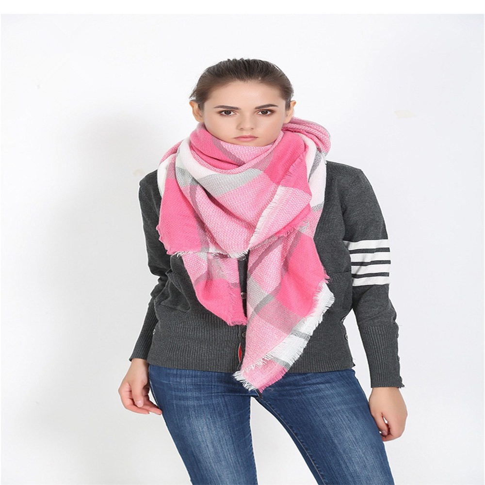 Salybaby Double Pane Printing Imitation Cashmere Scarf Shawl Scarves Thickened