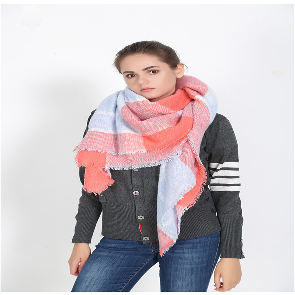 Salybaby Double Pane Printing Imitation Cashmere Scarf Shawl Scarves Thickened