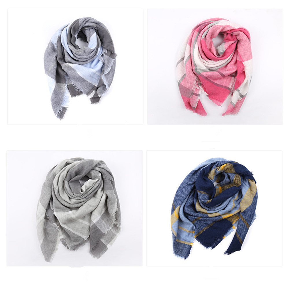 Salybaby Double Pane Printing Imitation Cashmere Scarf Shawl Scarves Thickened