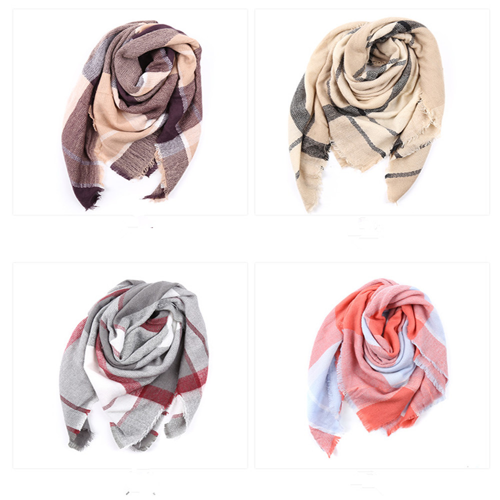 Salybaby Double Pane Printing Imitation Cashmere Scarf Shawl Scarves Thickened