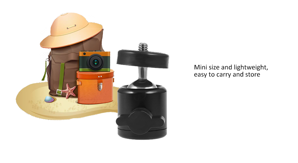 Mini Ball Head 360 Swivel Stand Holder for DSLR DV Camera Tripod