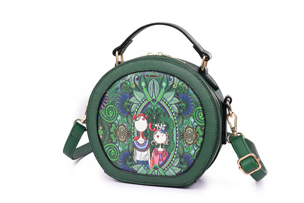 Forest Circular Bags Women Shoulder Bag Designer Ladies Handbag Fashion