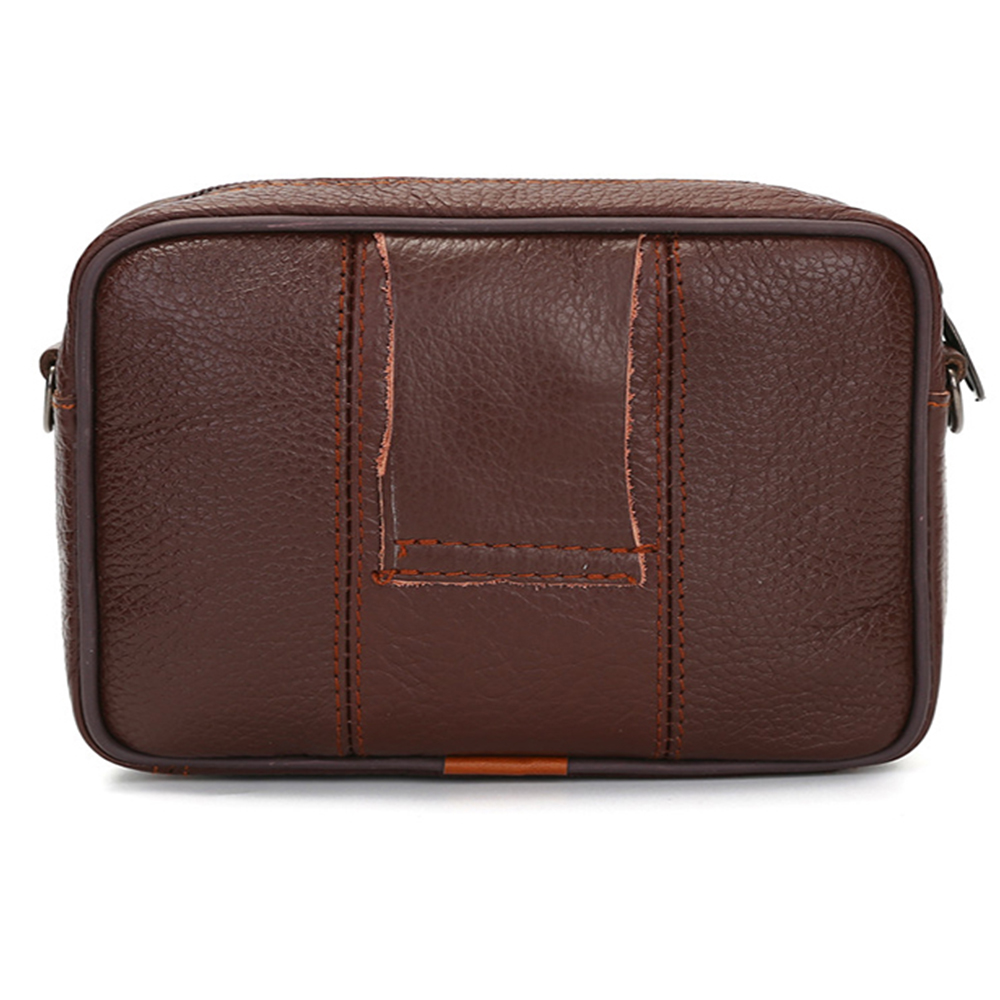 New Cow Genuine Leather Small Crossbody Bag Business Casual Messenger Handbag