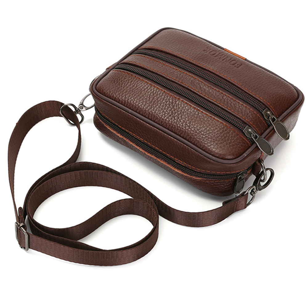 New Cow Genuine Leather Small Crossbody Bag Business Casual Messenger Handbag New Cow Genuine Leather Small Crossbody Bag Business Casual Messenger Handbag