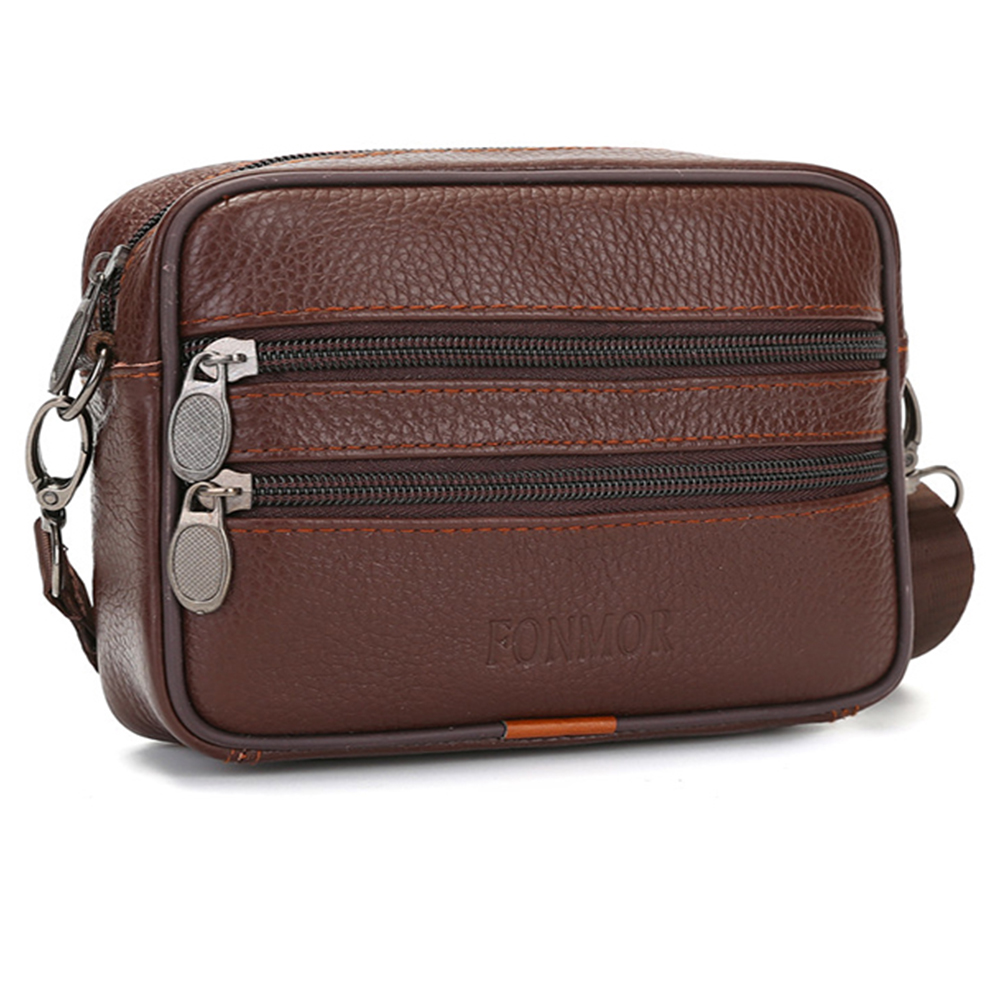 New Cow Genuine Leather Small Crossbody Bag Business Casual Messenger Handbag New Cow Genuine Leather Small Crossbody Bag Business Casual Messenger Handbag