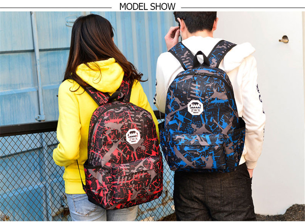 Fashion Travel Backpacks for Teenage Girls Casual School Backbag Camouflage Shoulder Bags