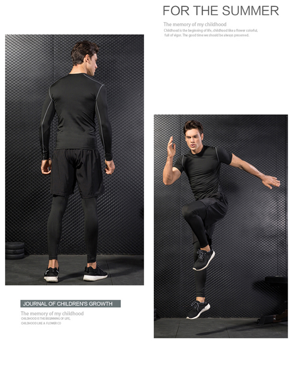 GYM Compression Fitness Tights Sweat Pants For Men Sport Running Leggings