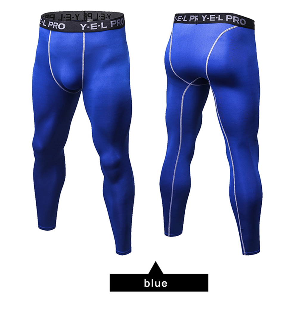 Men Quick Dry Tights Athletic Train Leggings Fitness Gym Sports Running Pants