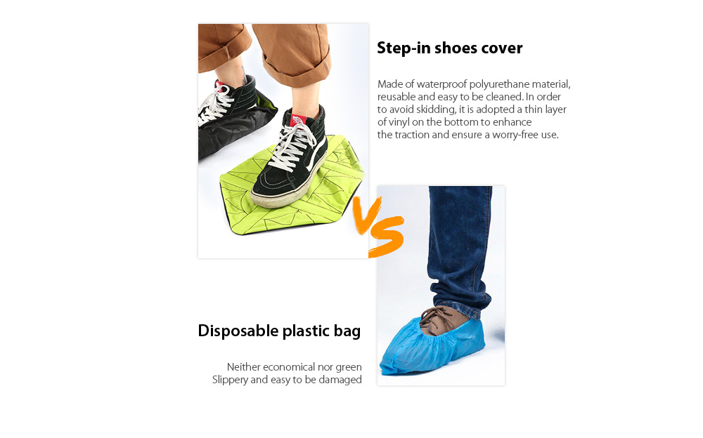 Creative Automatic Package Shoe Covers 2pcs