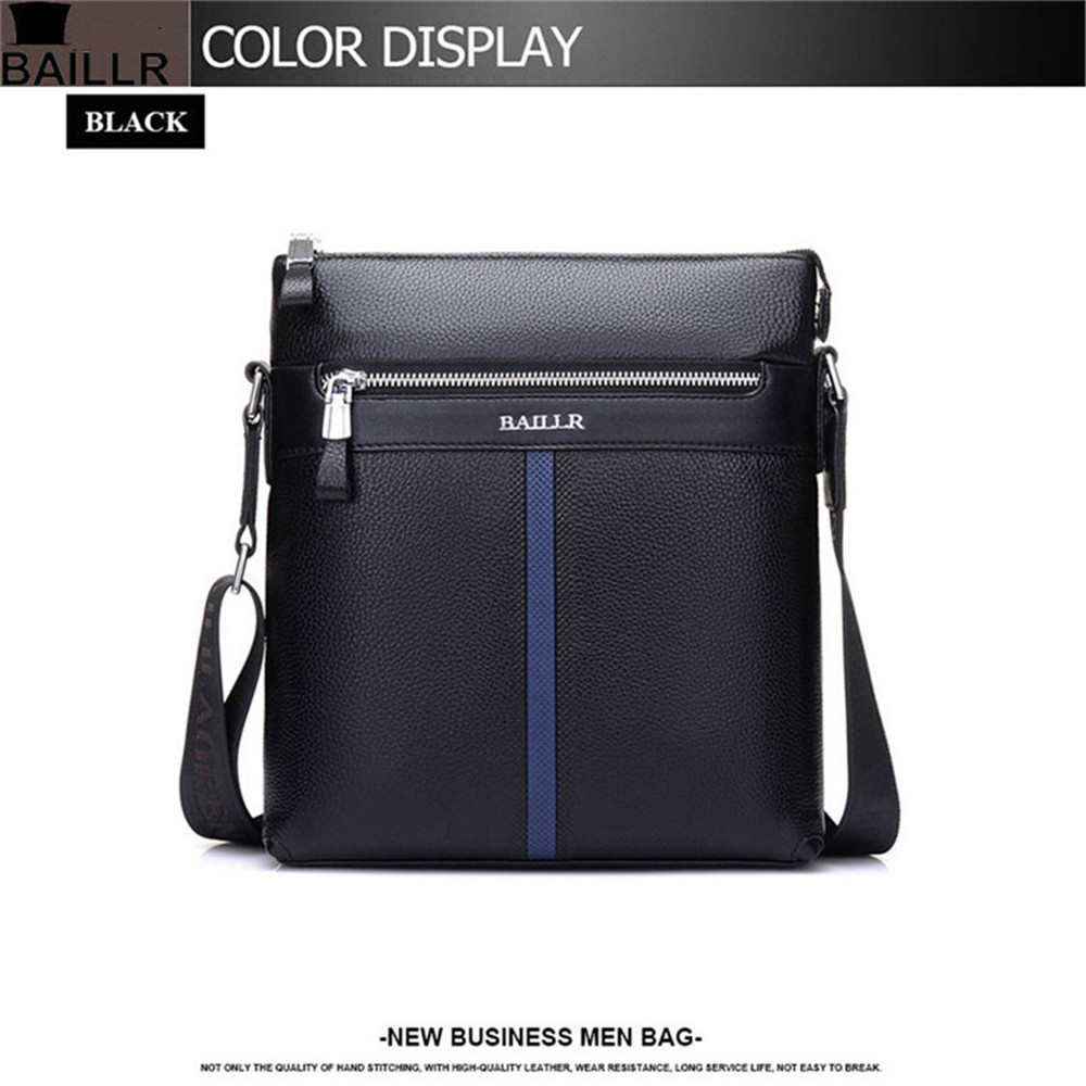 High Quality Men'S Messenger Bags Genuine Leather Man Crossbody Shoulder Bag