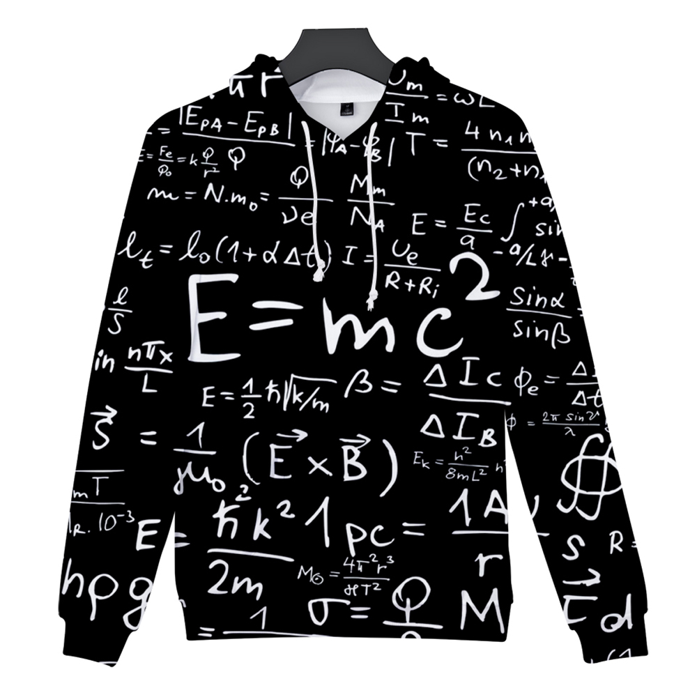 2018 New Equation Print 3D Hoodie