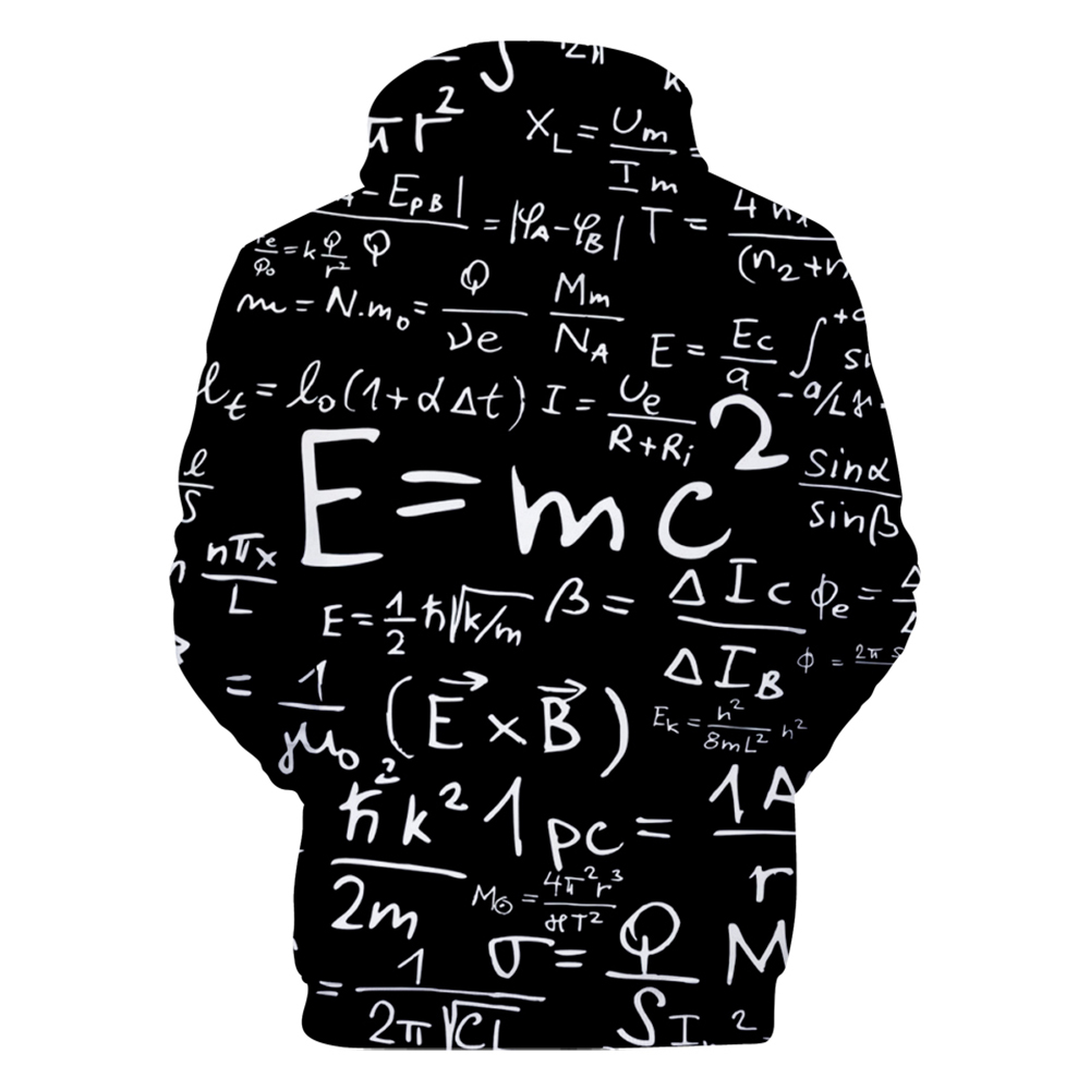 2018 New Equation Print 3D Hoodie