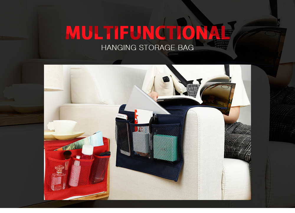 Multifunctional Hanging Storage Bag for Bedside Sofa Desk Dormitory