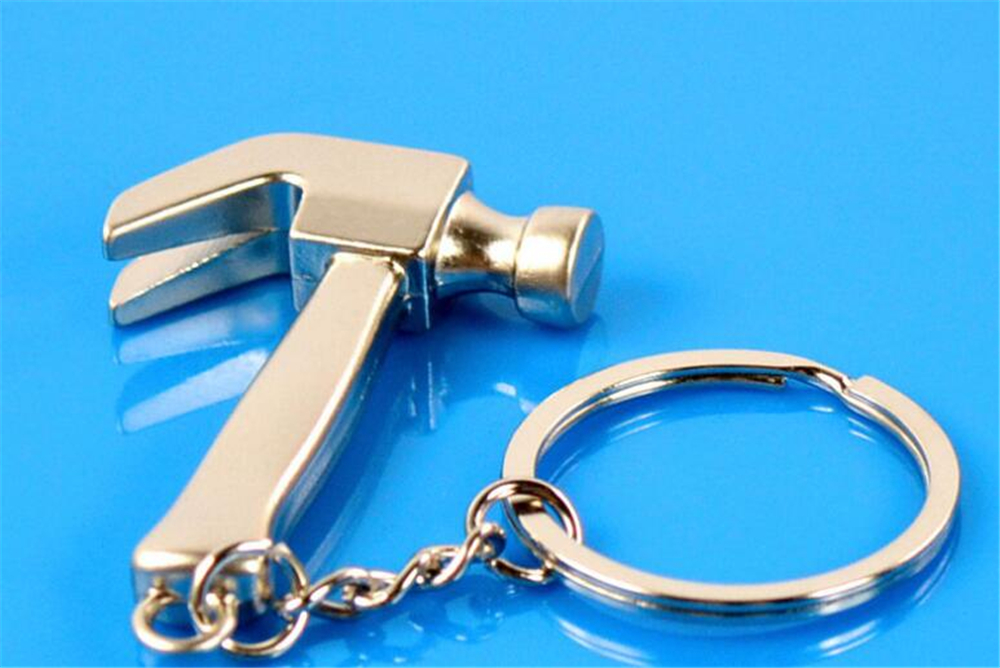 Creative Design Mini Tools Key Chain Hammer Metal Keychain