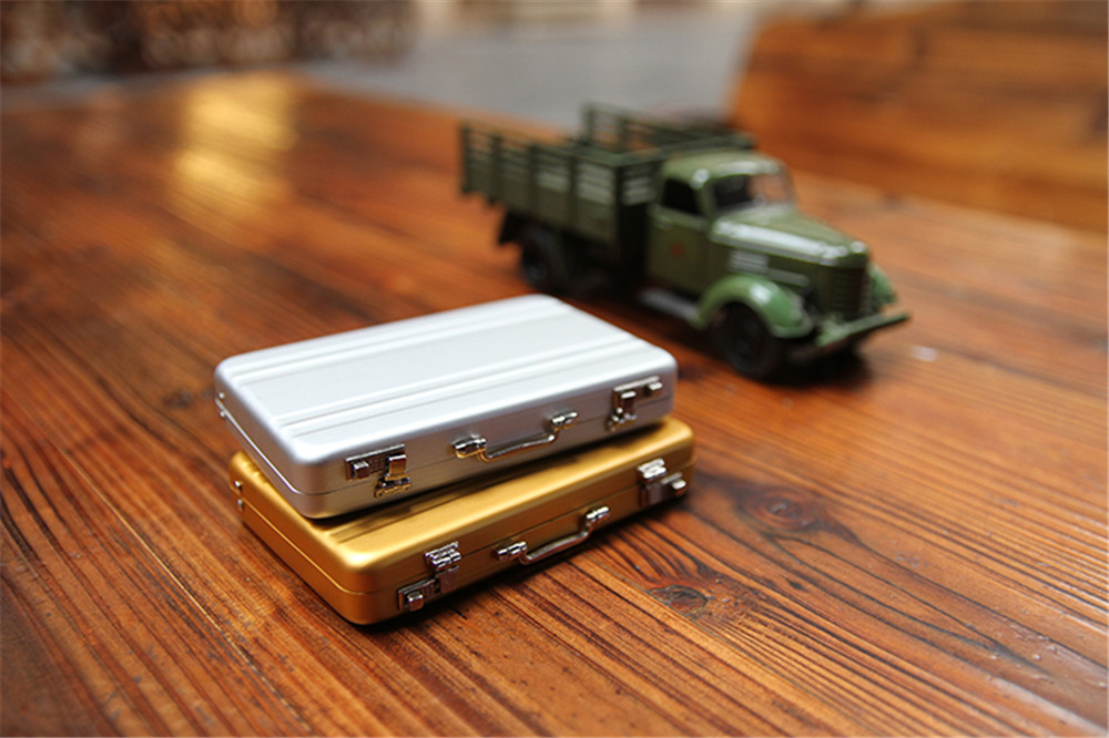 Mini Aluminum Safe Suitcase Briefcase Business Credit Bank Card Holder Box Case Mini Aluminum Safe Suitcase Briefcase Business Credit Bank Card Holder Box Case