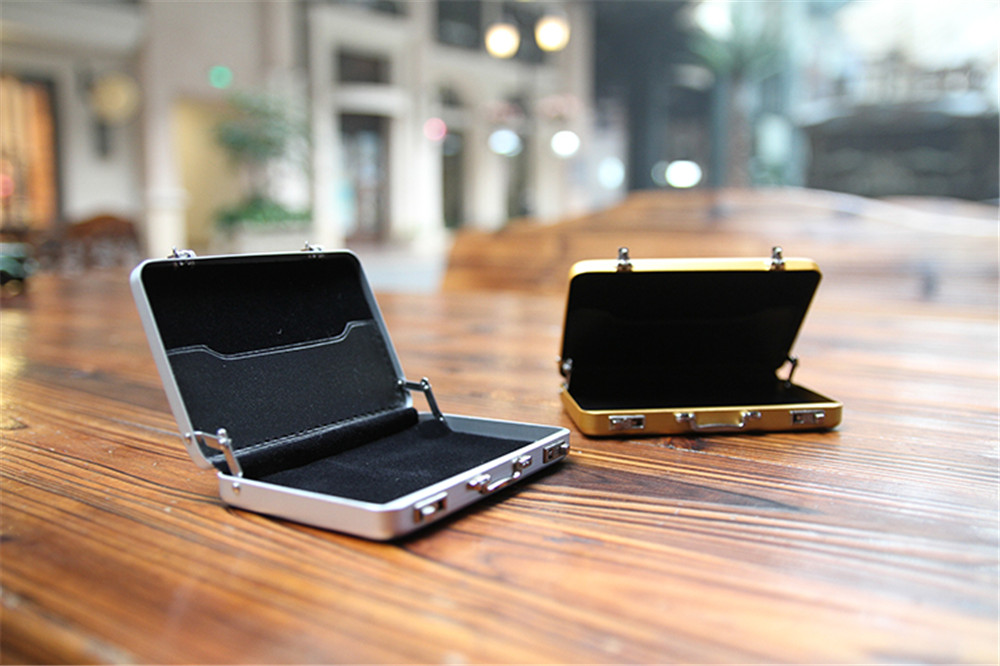 Mini Aluminum Safe Suitcase Briefcase Business Credit Bank Card Holder Box Case Mini Aluminum Safe Suitcase Briefcase Business Credit Bank Card Holder Box Case
