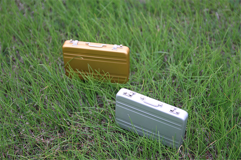 Mini Aluminum Safe Suitcase Briefcase Business Credit Bank Card Holder Box Case Mini Aluminum Safe Suitcase Briefcase Business Credit Bank Card Holder Box Case