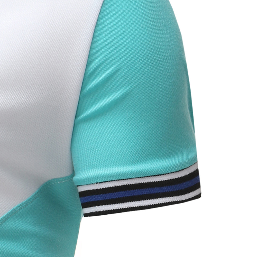 Real Shot Men's Stitching Design Casual Short-Sleeved Shirt