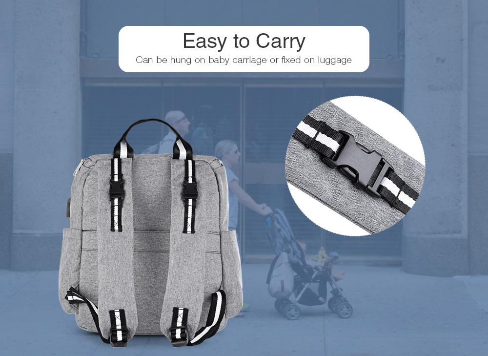 Guapabien Large Capacity Maternity Backpack Multifunctional Baby Nappy Bag