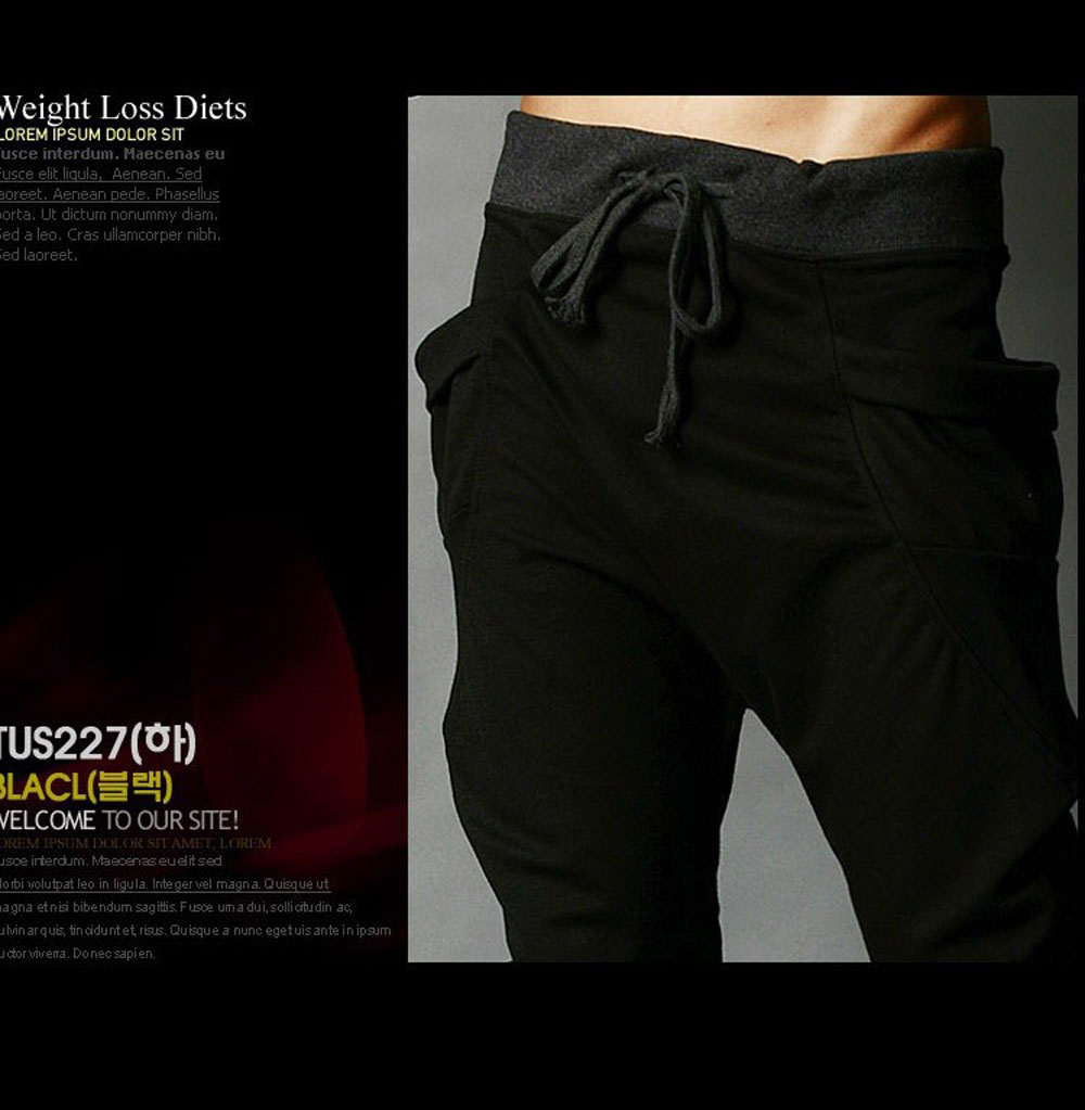 Men's Sports Casual Pants Trend Harem Pants Cheap Walking Pants