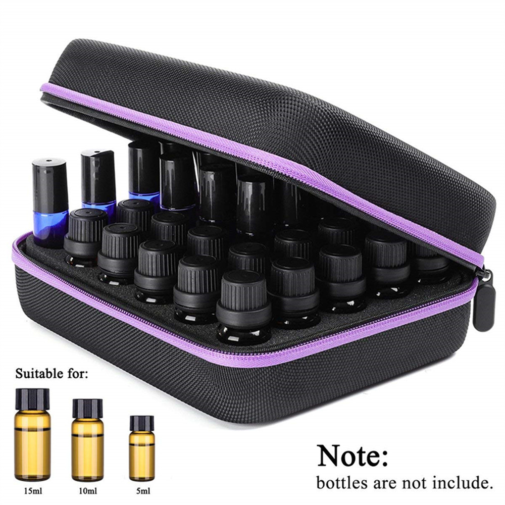 Carrying Case Hold Bottle Hard Shell Exterior EVA Essential Oil Storage