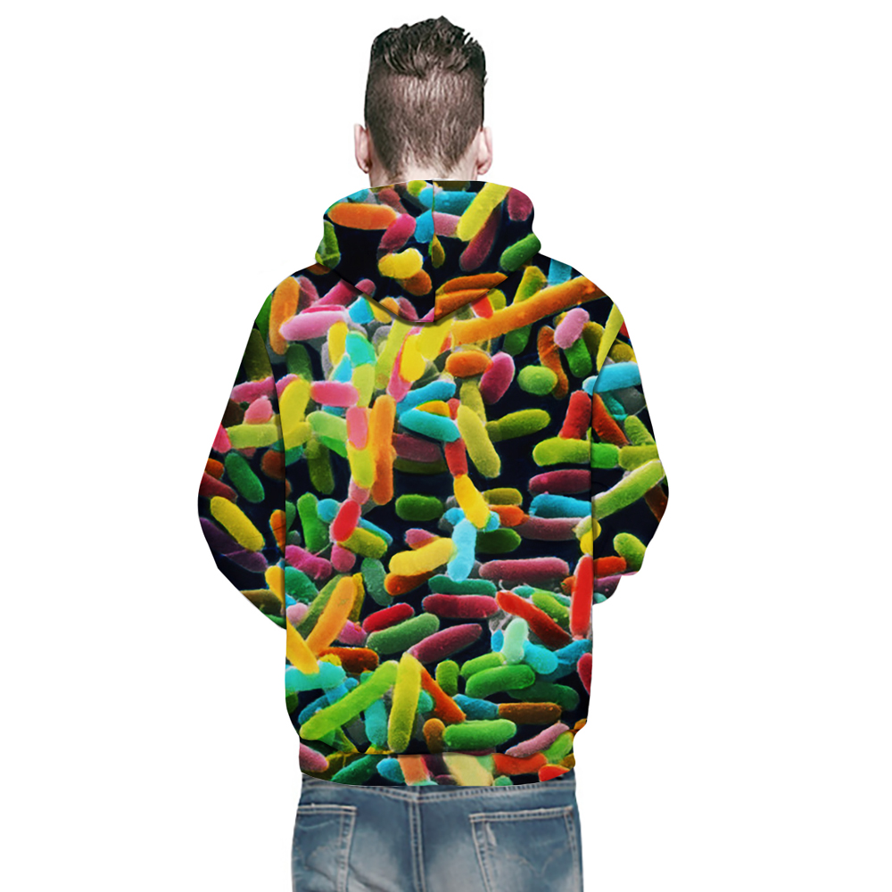 2018 Autumn Fashion 3D Printing Personality Hooded Sweatshirt