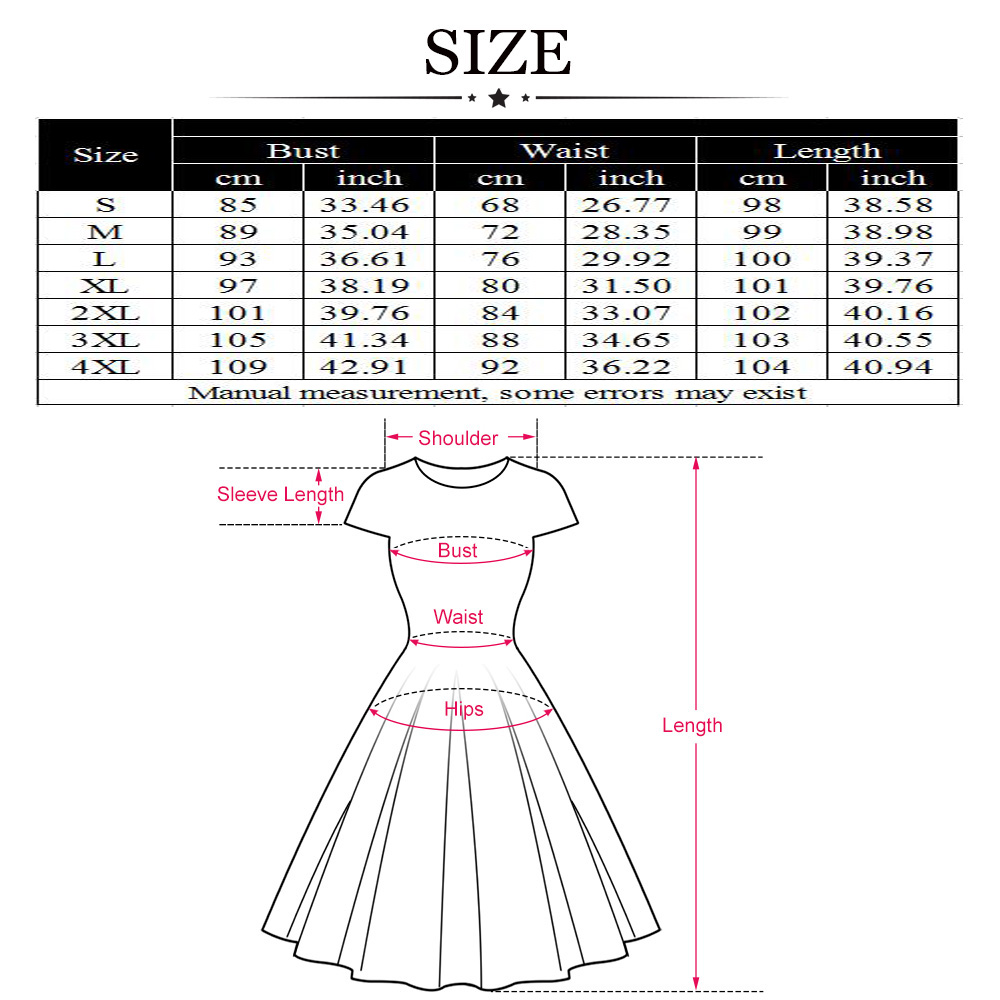 Hepburn Vintage Series Women Dress Spring And Winter Round Neck Cat&fish&Christmas Printing Stitching Design Short Sleeve Corset Retro Dress