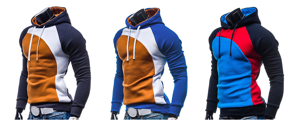 Raglan Long Sleeve Hoodie for Men