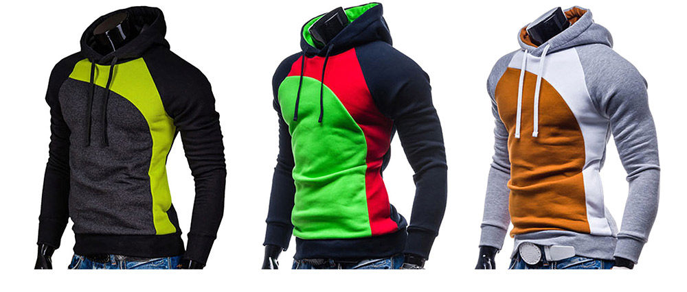 Raglan Long Sleeve Hoodie for Men