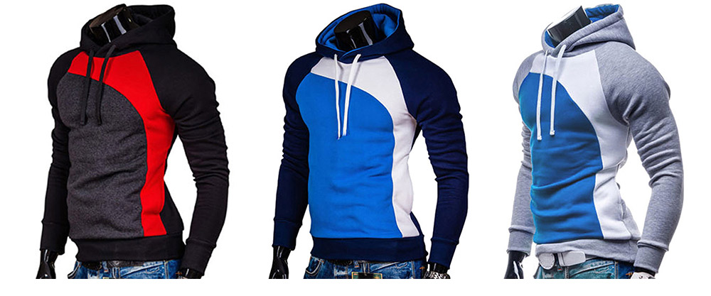 Raglan Long Sleeve Hoodie for Men