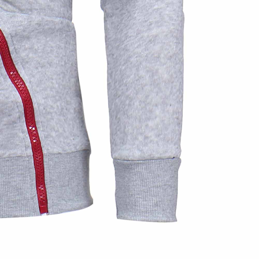 Fashion Classic Diagonal Zipper Men's Casual Slim Hooded Cardigan Sweater