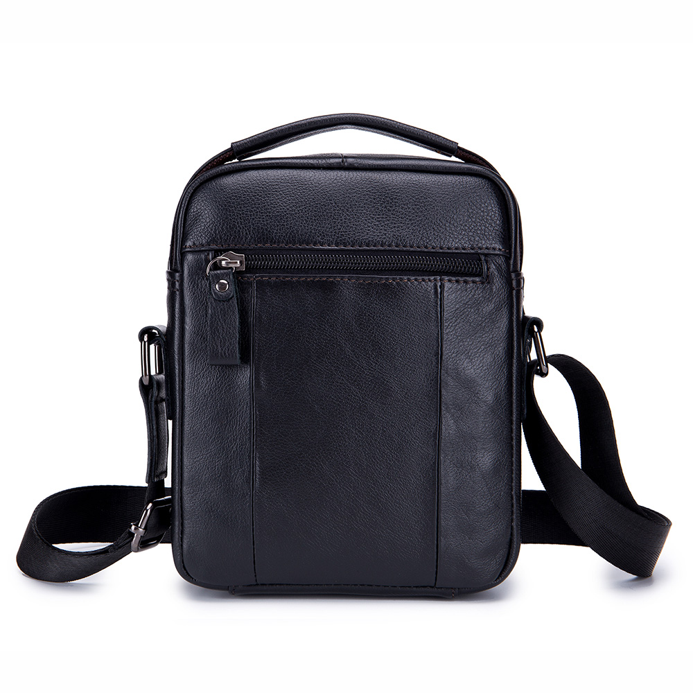 LAOSHIZI Leather Men's Single Shoulder Diagonal Bag Limelight Leather Men's Bag